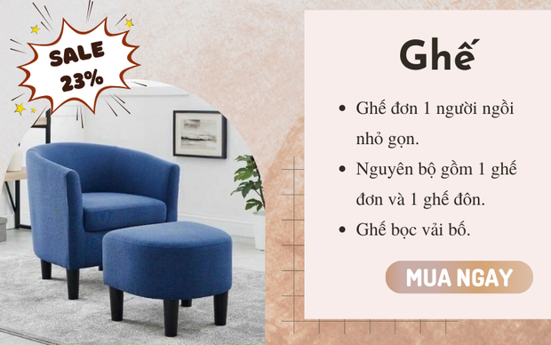Thiết kế phòng khách theo phong cách Retro với 7 món nội thất đang được sale tới 48% - Ảnh 4. Thiết kế phòng khách theo phong cách Retro với 7 món nội thất đang được sale tới 48% - Ảnh 4.