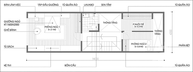 Tư vấn thiết kế căn nhà ống điển hình với 6 phòng ngủ - Ảnh 2.