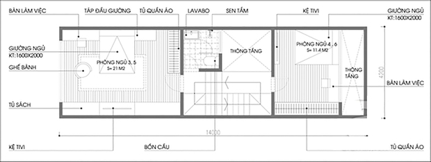 Tư vấn thiết kế căn nhà ống điển hình với 6 phòng ngủ - Ảnh 3.